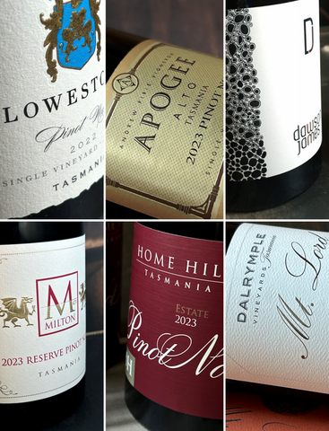 Top End Tasmania Pinot Noirs