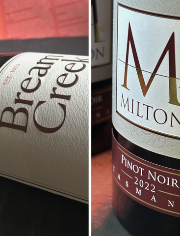 Bream Creek & Milton 2022 Pinot Noirs