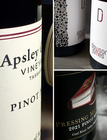 Pressing Matters, Apsley Gorge, Dawson & James Pinot Noirs