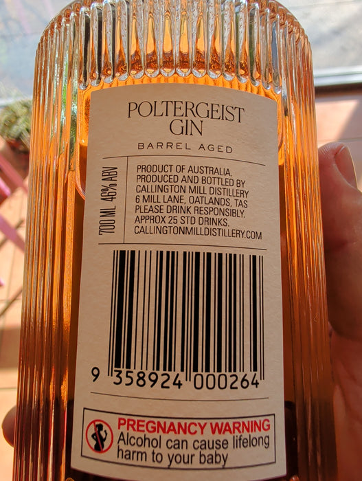 Poltergeist Barrel Aged Gin