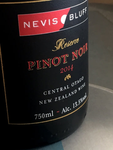 Nevis Bluff 2014 Reserve Pinot Noir