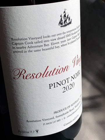 Resolution Vineyard 2020 Pinot Noir